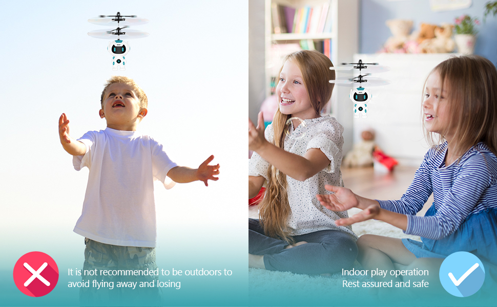 Flying Toy Infrared Induction RobotV