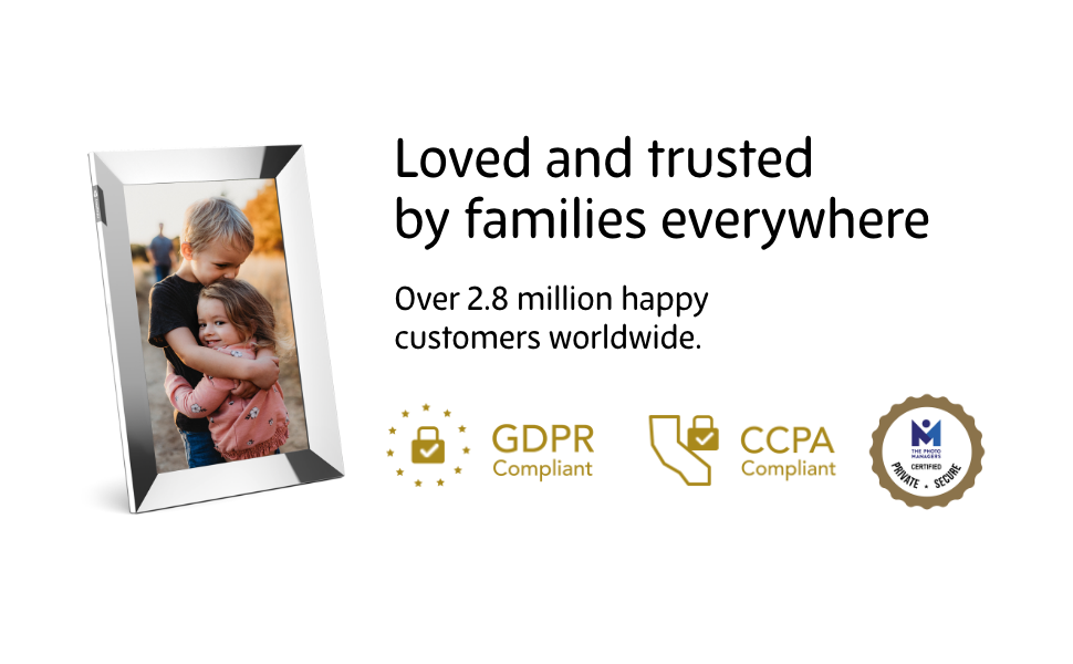 Nixplay 10.1 inch Touch Screen Digital Picture Frame with