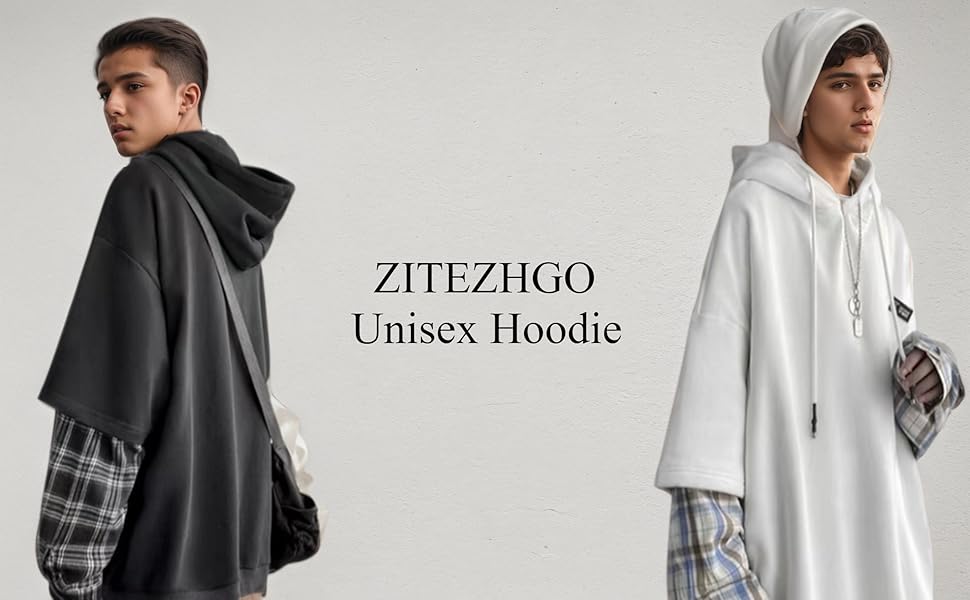 Amazon.com: ZITEZHGO Emo Hoodie Streetwear Hoodies for Men
