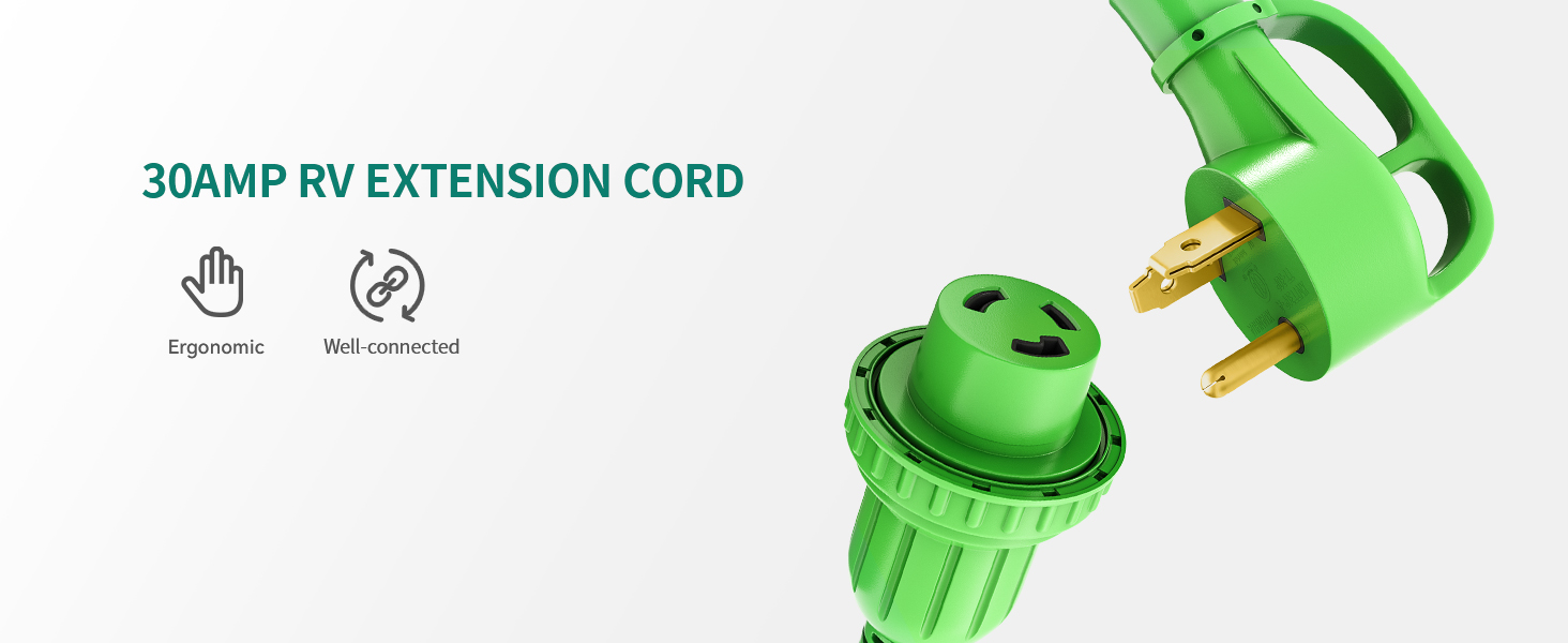 YITAHOME 25Ft 30 Amp RV Extension Cord, 30 Amp Generator
