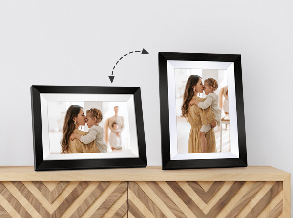 digital frame wood