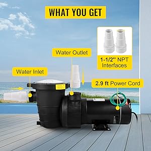 1 horsepower pool pump