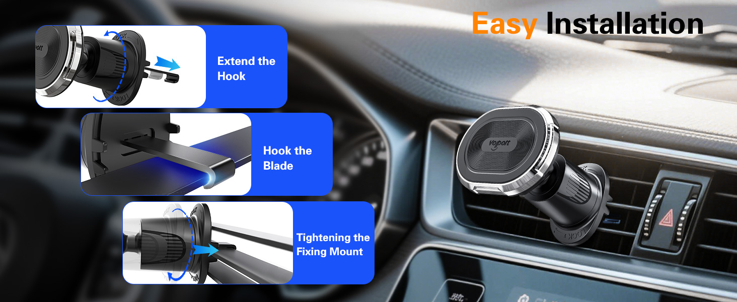 cell phone car mount magnetic