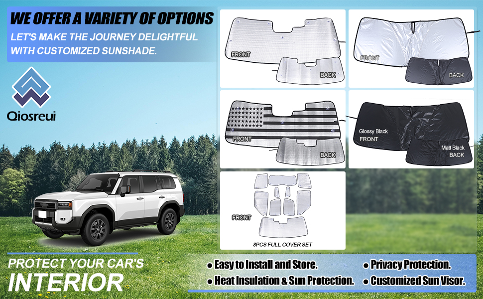 Amazon.com: Front Windshield Sunshade for Land Cruiser Prado