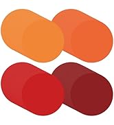 FYSUIMU 60Pcs Fall Colors Paper Placemats Red Orange Autumn Dinner Mats Disposable Table Mats for...