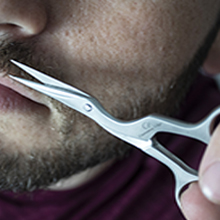 mustache trimmer scissors, beard ceaser, ring lock nail scissors, syrgical scissors,