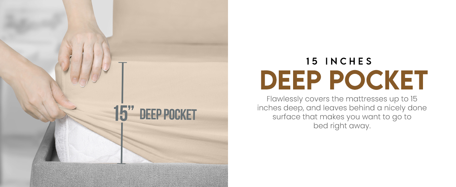Fitted Sheet with deep pockets