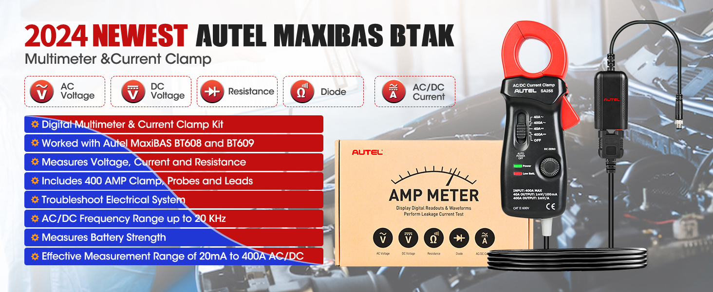 Autel MaxiBAS BTAK Battery Tester Accessory KIT, DM100