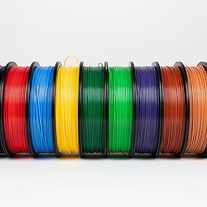 PLA filament spool used for 3D printing projects