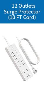 NTONPOWER heavy duty surge protector with USB