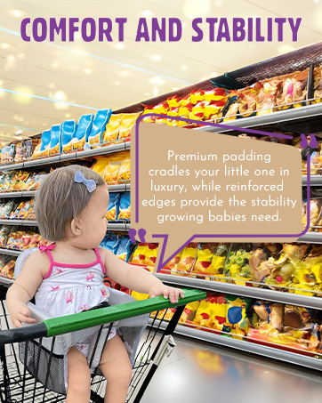 Shopping Cart &amp; High Chair Cover for Baby Boy &amp; Girl JoSeat Store Seat. for Grocery Carts