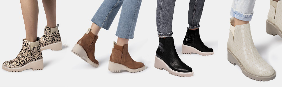 black ankle boots