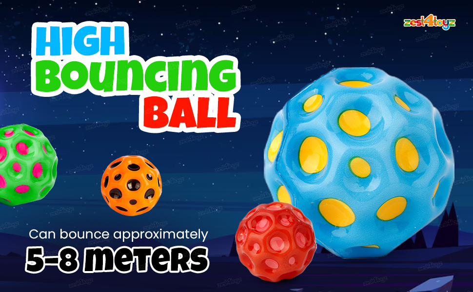 ☆*:.。rainbow .:*☆ Buy Zest 4 Toyz Bouncing Moon Ball for Kids with Soft Rubber