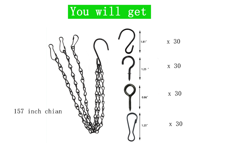 HningBuyox 157 Inch Hanging Chains Metal Hanging Chain with