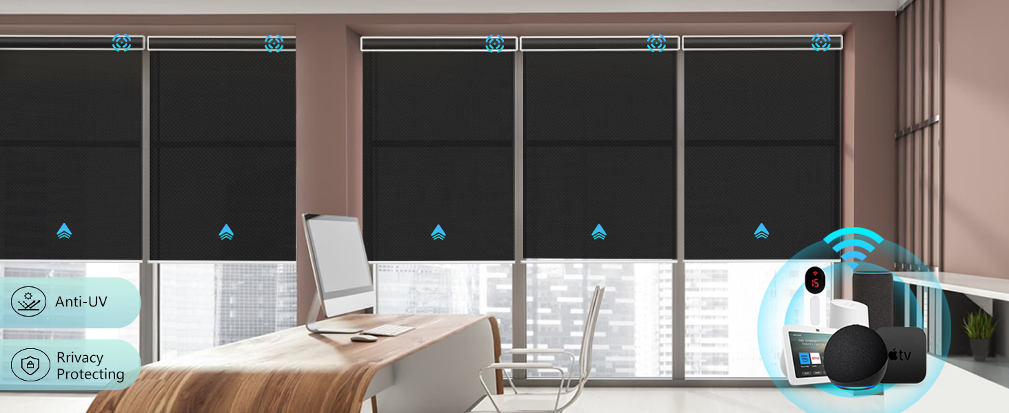motorized blackout shades with remote