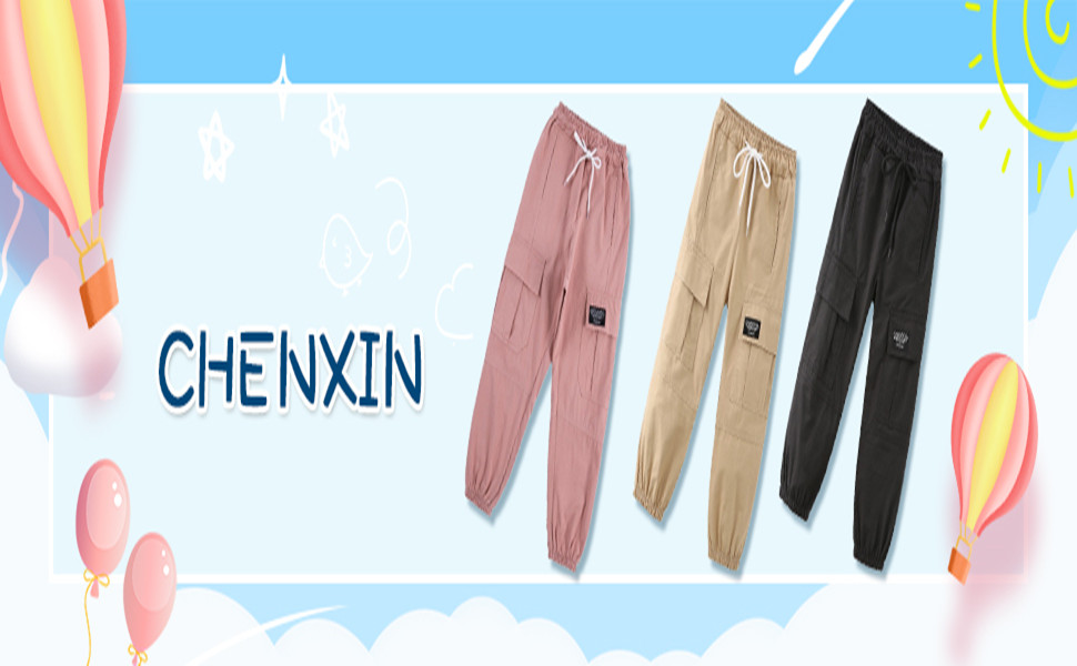 Girls Cotton Jogger Cargo  Pants