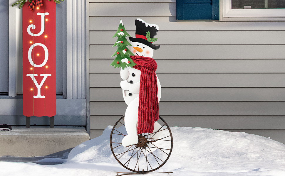 Snow Man - rito  Tangkula 6 FT Lighted Christmas Snowman, Outdoor Pop-up