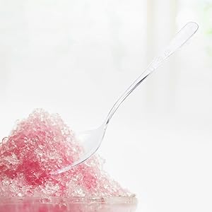 Kingrol 100 Mini Dessert Bowls with Spoons, 3 oz. Disposable Dessert Cup