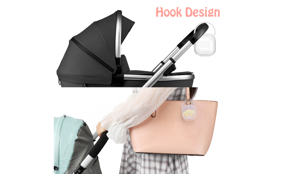 Accmor Pacifier Case, Pacifier Holder Case with Handle