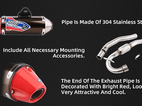 neerg　7インチ　2点 Amazon.com: JFG RACING Dirt Bike Slip On Exhaust,Motorcycle