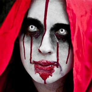 white black red face paint
