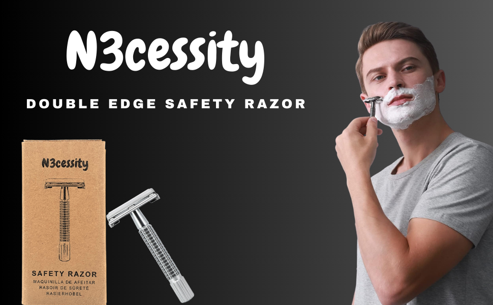 Double Edge Butterfly Safety Razor for Men and Women Fits All DE