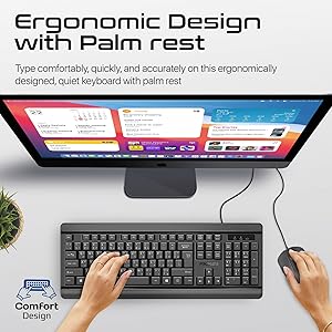 Ergonomic Angled Design for Long-Time Usage: