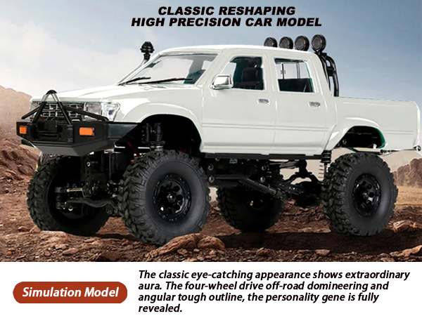 Amazon.com: Dodoore RC Rock Crawler WPL C64-1 RC Truck, 1:16