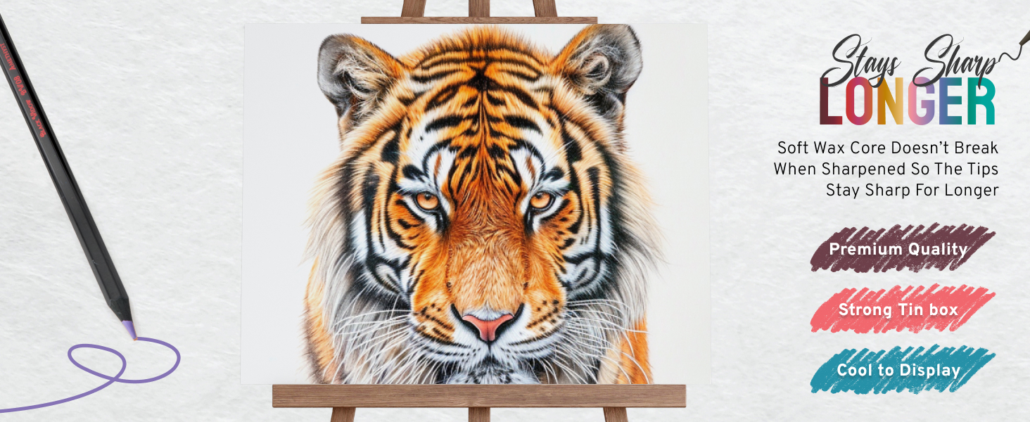 black widow spider pencils stays sharp longer