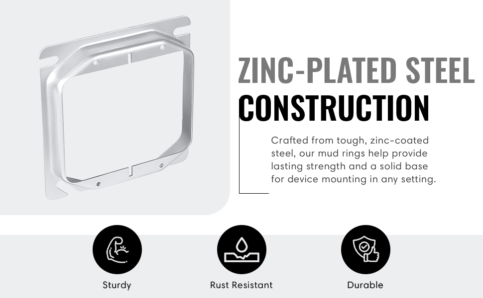 Plaster Ring Mud Ring, Blank Wall Plate Cover, Junction Box Blank Outlet Cover