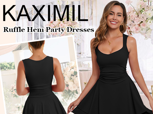 定価3.3万 KIMHEKIM Sleeveless Mini Dress S Valiamcep Women's 2024 Summer Tank Midi Dress Square Neck