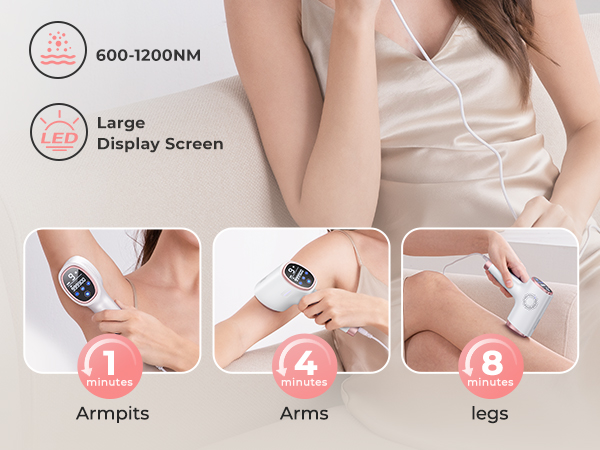 脱毛・除毛 W Cooling Photo Skin Care Device Amazon.com: Finequin Laser Hair Removal for Women & Men, 45