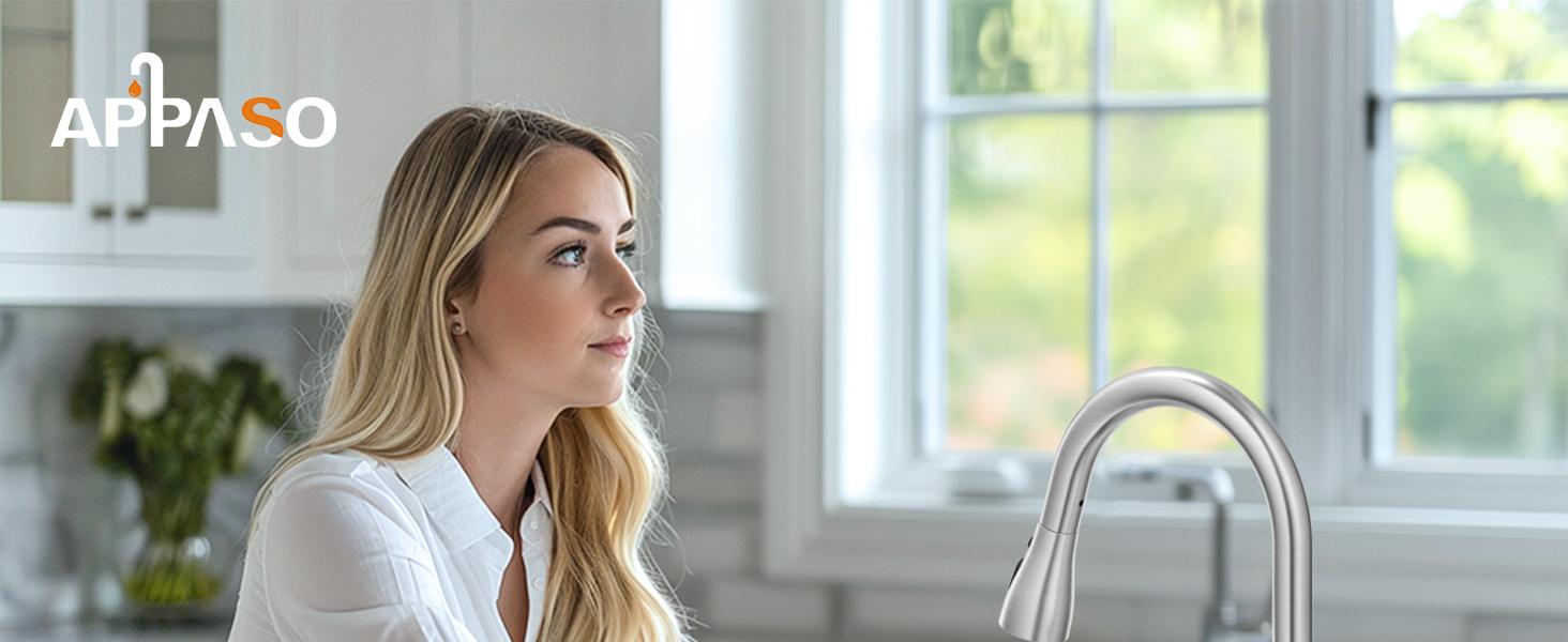 APPASO Touchless Kitchen Faucet with Pull-Down Sprayer