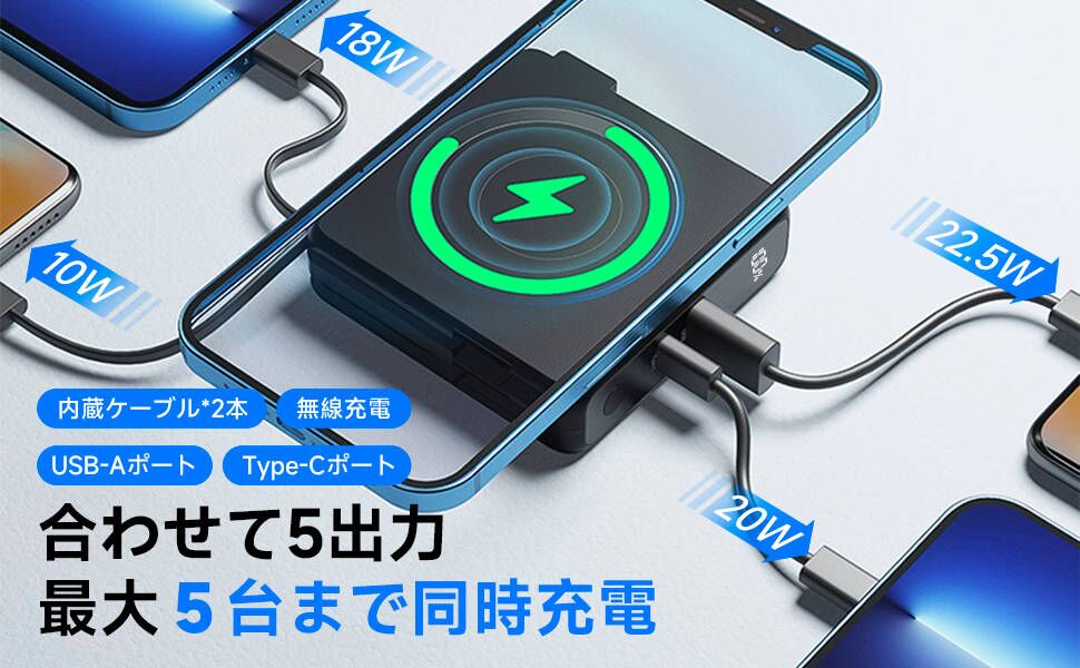 新品未使用❤️ モバイルバッテリー 10000mAh 大容量 22.5W急速充電 Amazon | モバイルバッテリー 10000mAh 大容量【22.5W急速充電