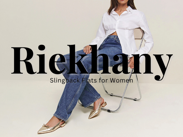 Amazon.com | Riekhany Slingback Flats for Women Suede