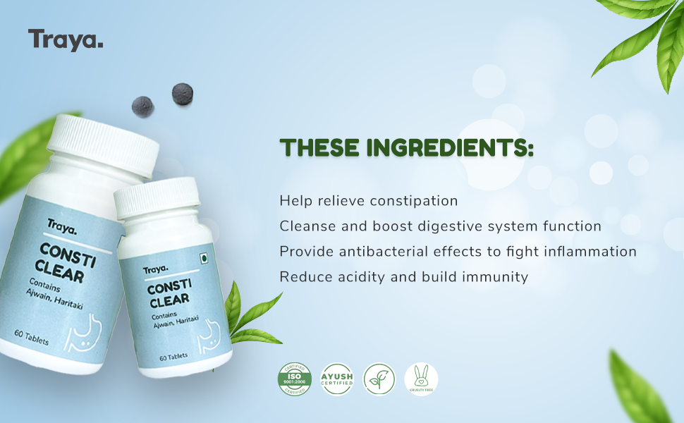 Buy Traya Consti Clear Ayurvedic Constipation Relieving Supplement