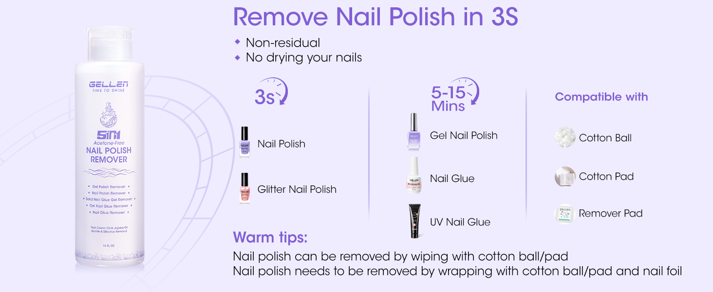 gel nail polish remover