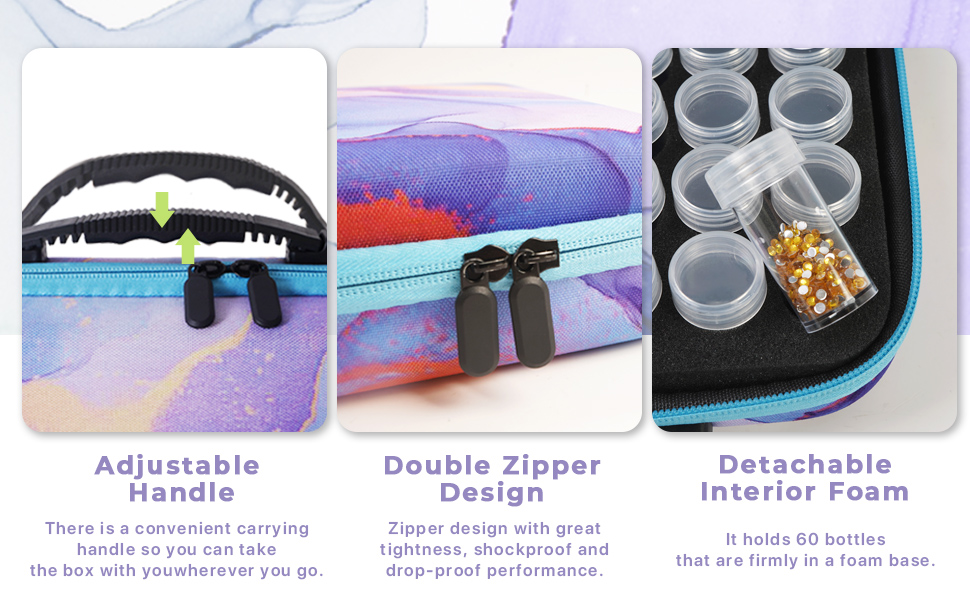 TAVOLOZZA Diamond Painting Storage Containers 60 Slots