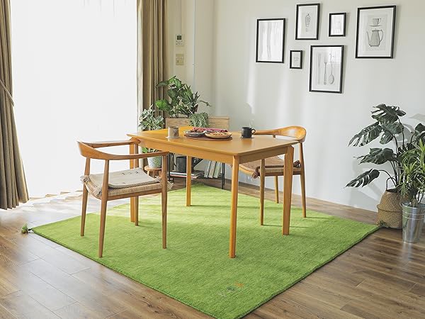 ギャッベ（119×181）1点もの　カシュコリ　カーペット　ウール100% 限定1品】ギャッベ ルリバフ 140×79cm 手織り 最高級 天然