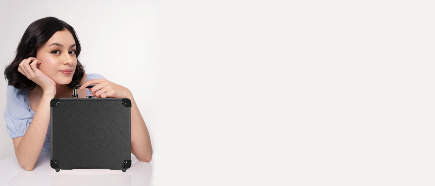 makeup case travel mirror