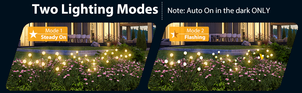 Solar Powered Firefly Lights