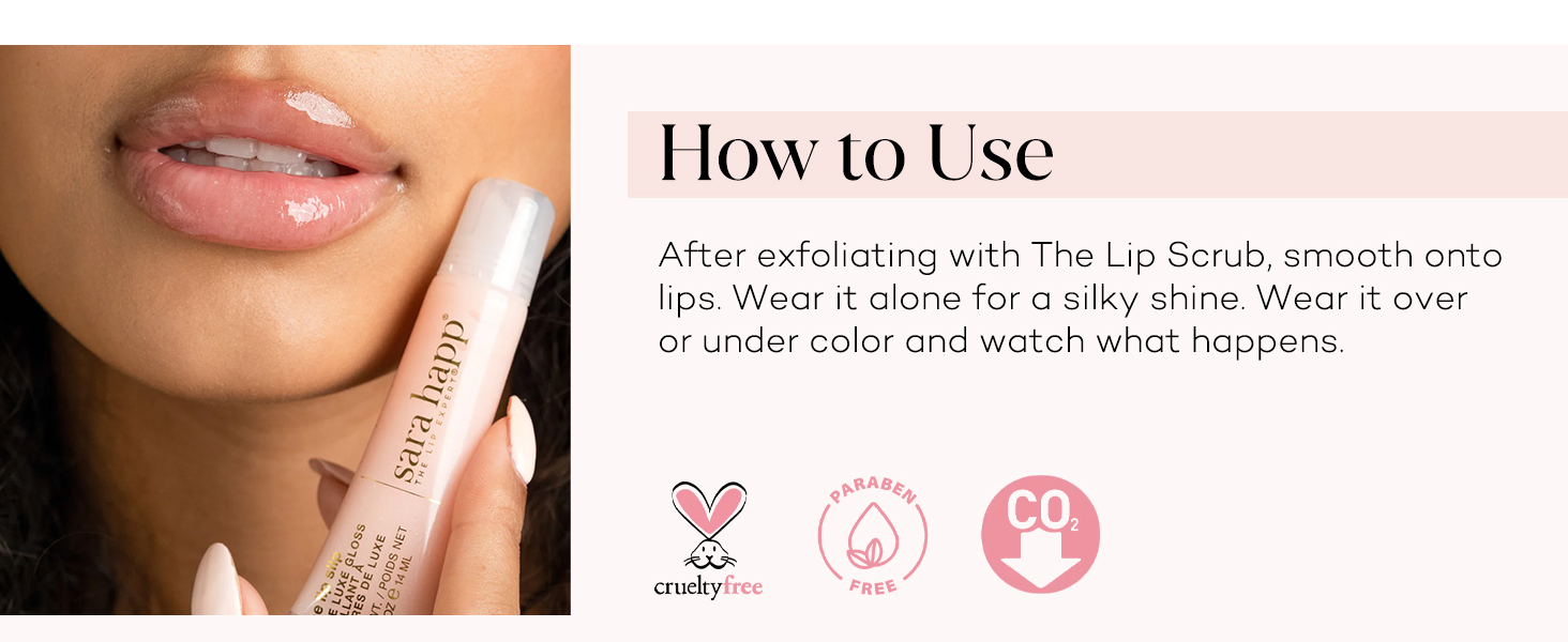 How to use lip scrub