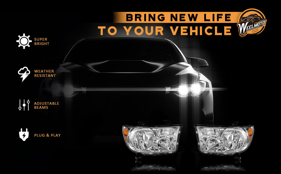 WEELMOTO Headlights Assembly Compatible with 20072013