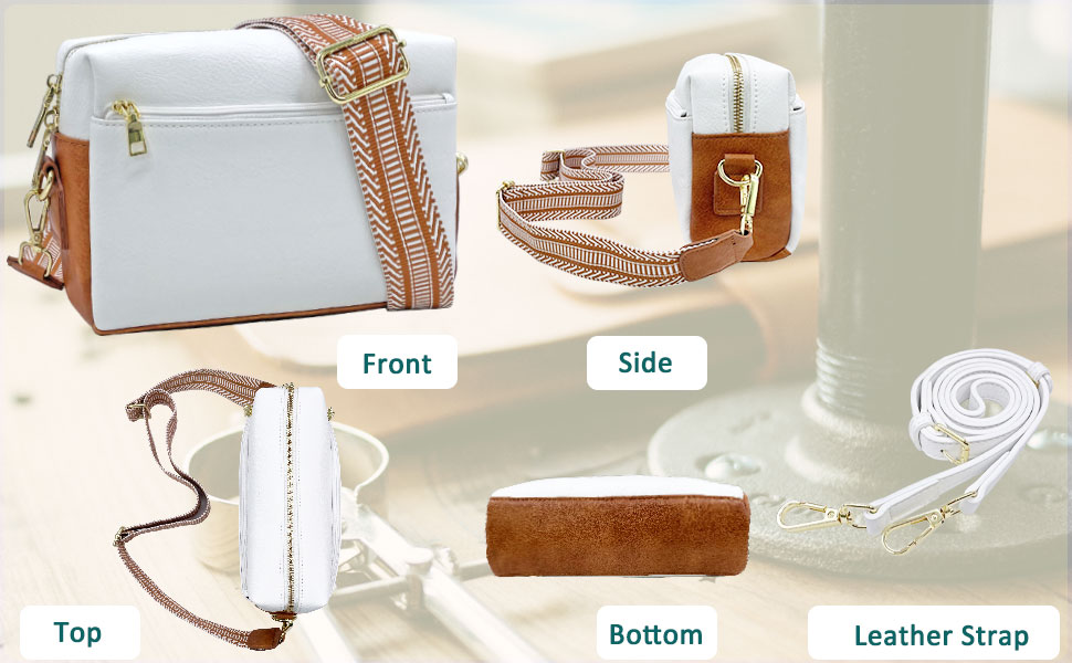 The crossbody bags for women medium size come with 2 adjustable and detachable strap