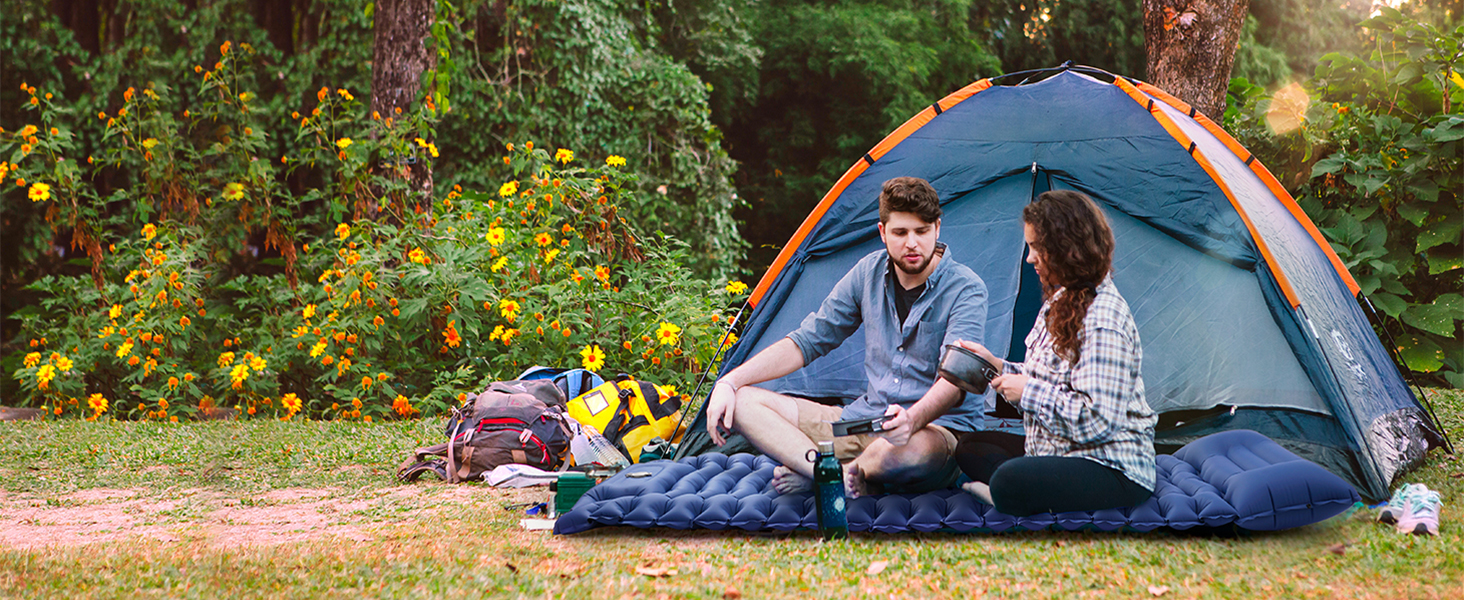 inflatable sleeping pad for camping