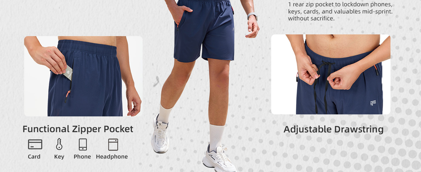 mens quick dry athletic shorts athletic shorts with back pocket