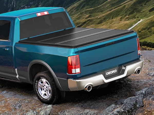 Amazon.com: OEDRO FRP Hard Tri-fold Tonneau Cover Fold Truck