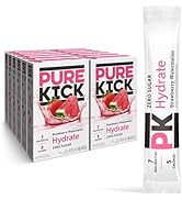 Pure Kick Hydration Singles To Go Drink Mix, Strawberry Watermelon, Includes 12 Boxes with 6 Pack...