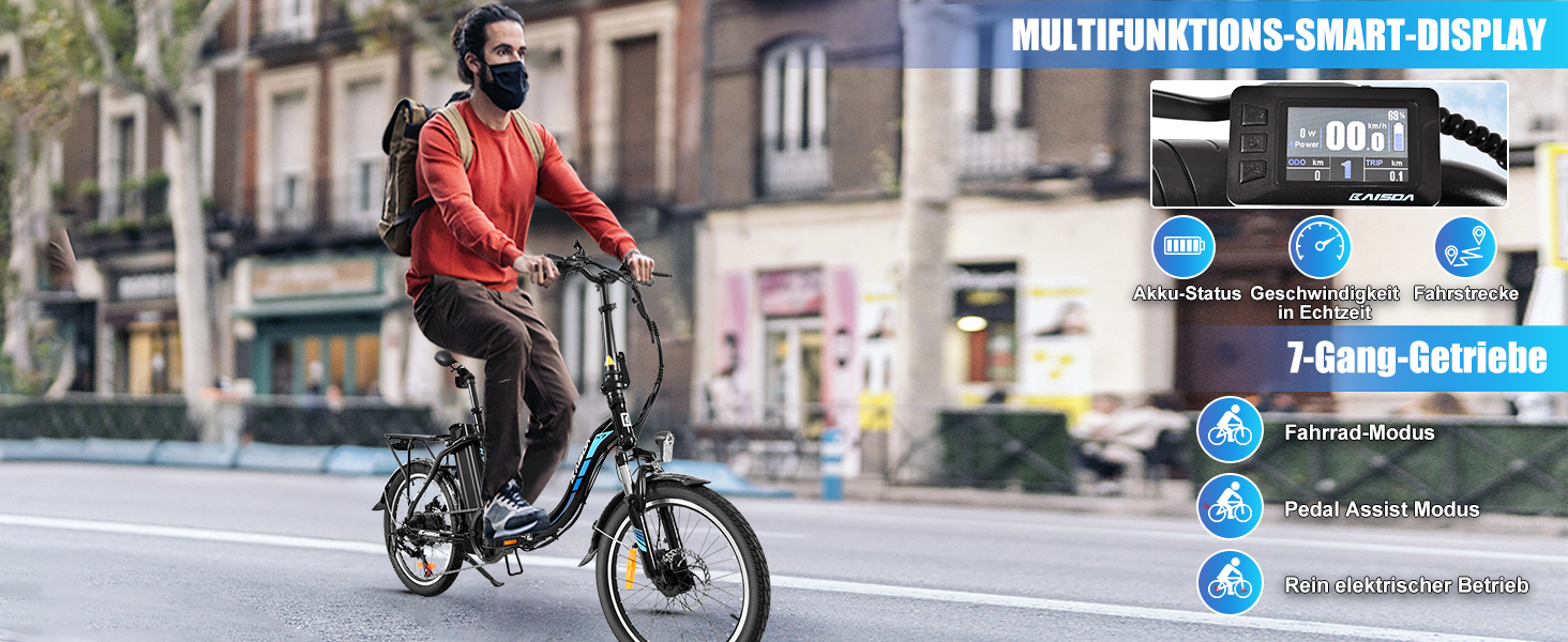 E-Bike Klapprad 20 Zoll