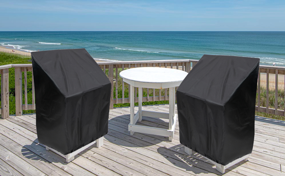 Outdoor Chair Covers Waterproof 1 Pack, High Back Patio Chair Covers for Outdoor